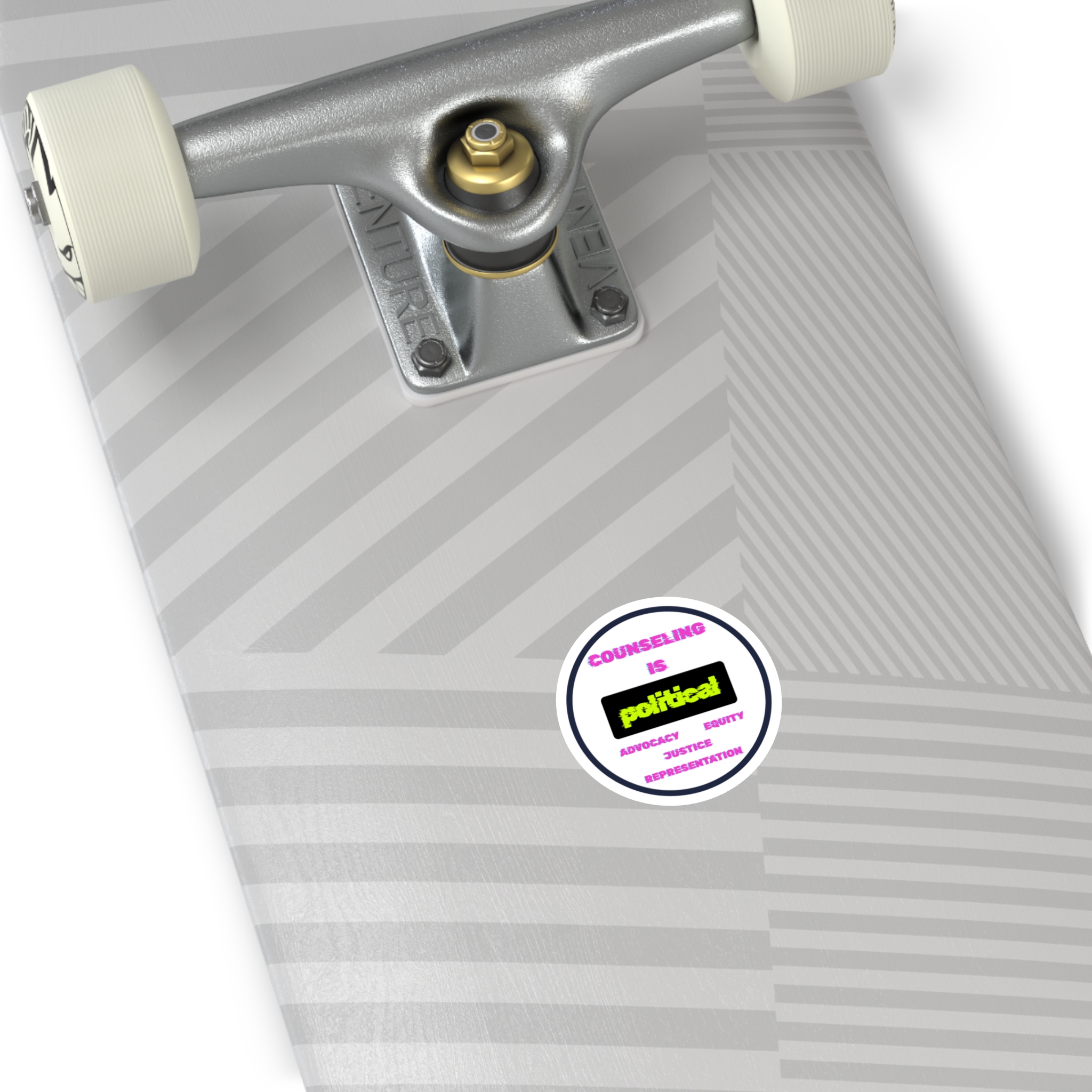 Counseling Is Political Round Sticker - Image 3
