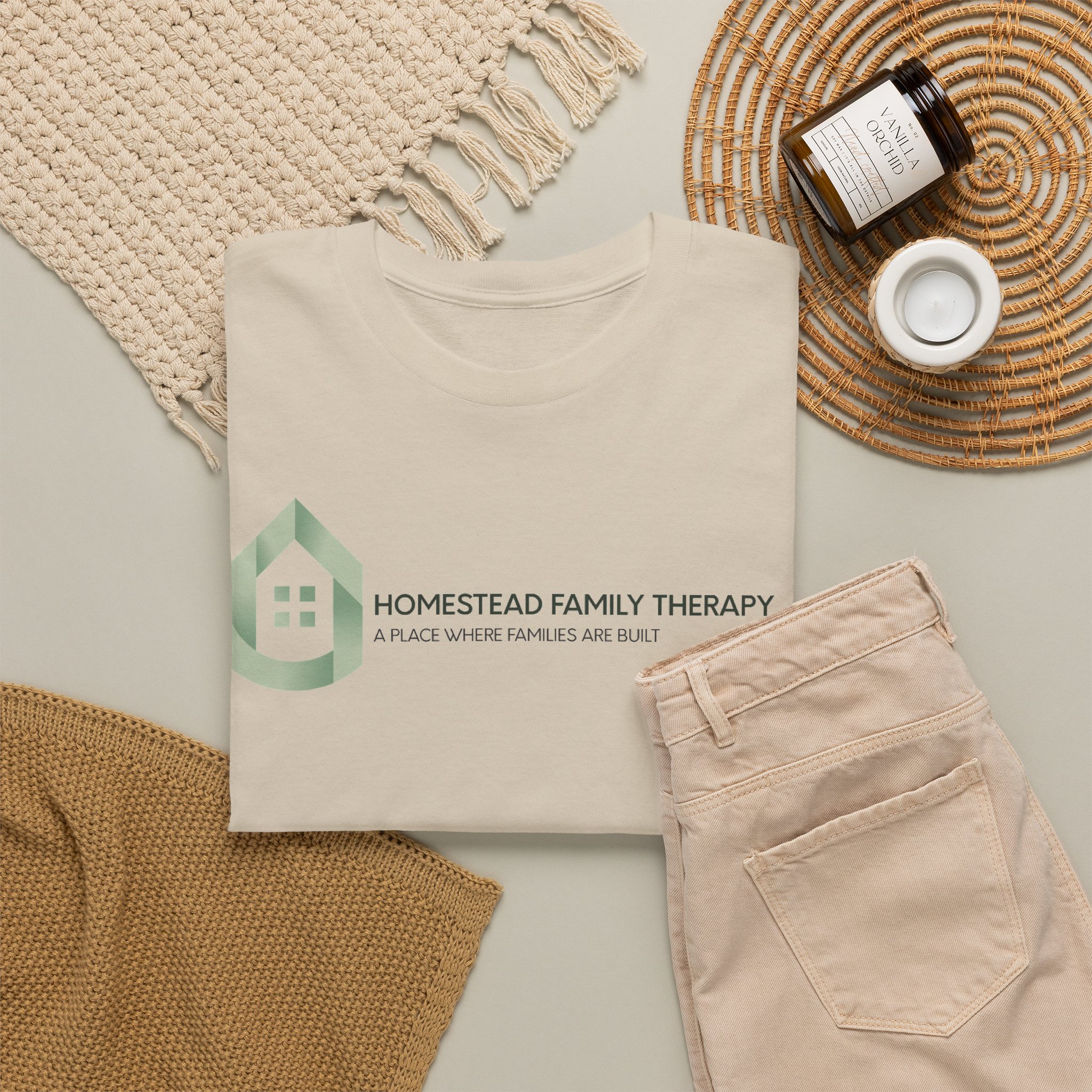 Homestead Family Therapy Logo T-Shirt - Image 23