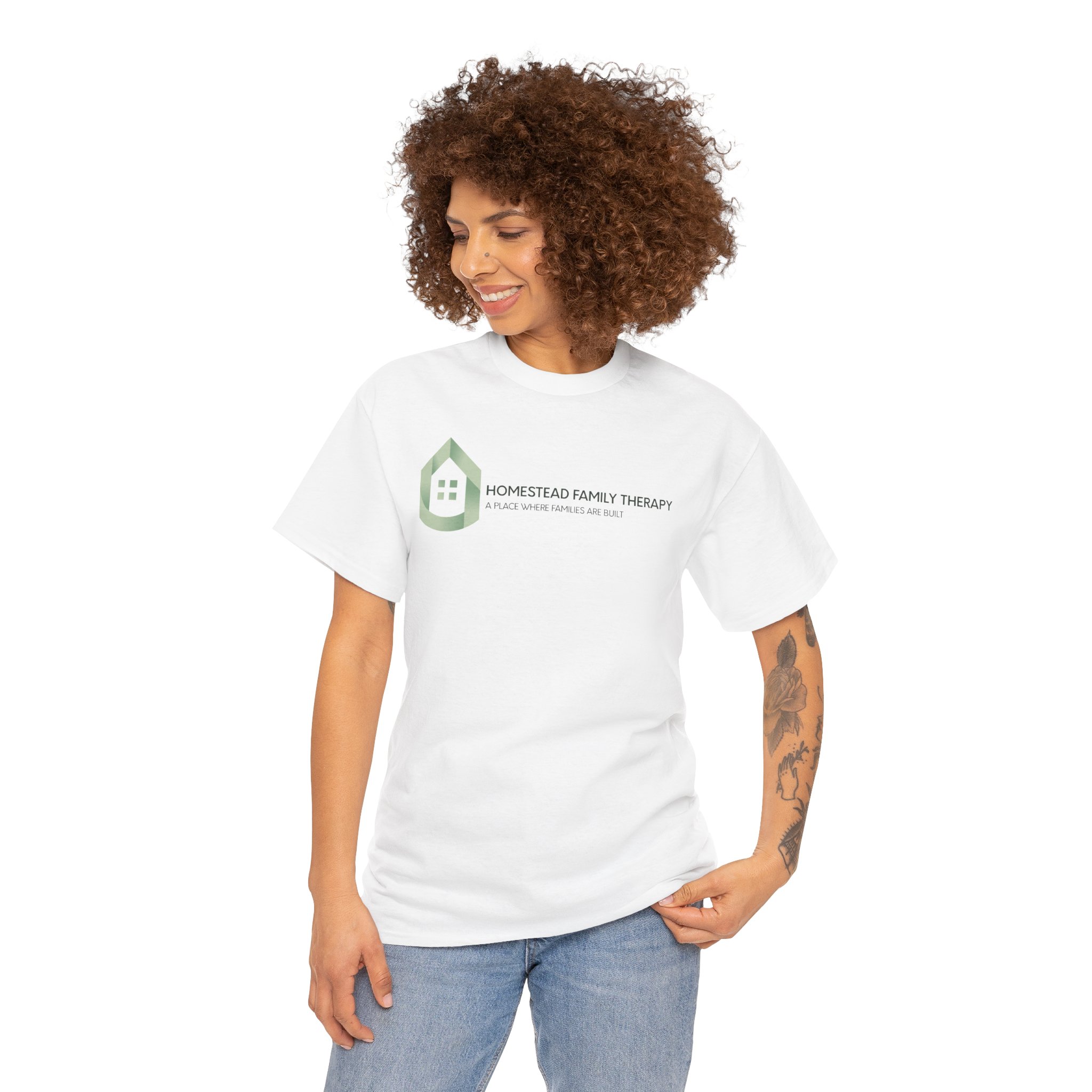 Homestead Family Therapy Logo T-Shirt - Image 8
